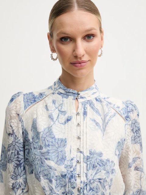 Guess sukienka ADLAIDE kolor beżowy mini rozkloszowana W5GK07 WH4K2