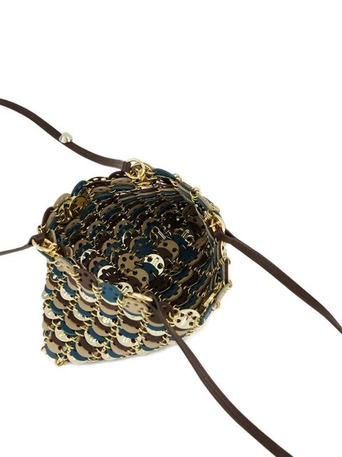 Rabanne disc-detailing shoulder bag - Gold