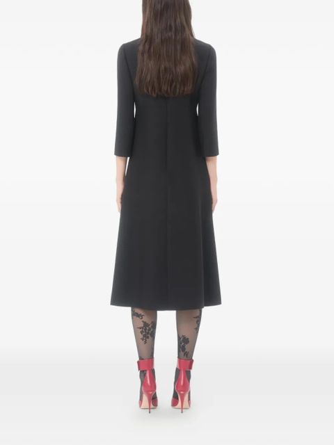 Valentino Garavani rhinestone-embroidered midi dress - Black - zdjęcie produktu nr 2