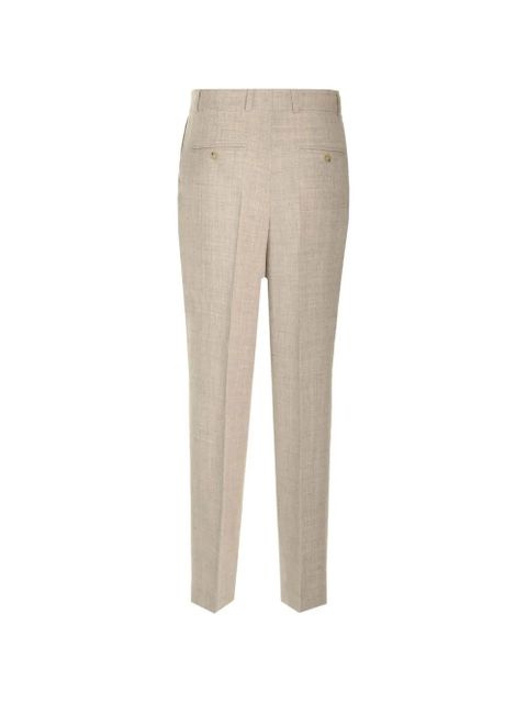 TOTEME pleated straight-leg trousers - Neutrals
