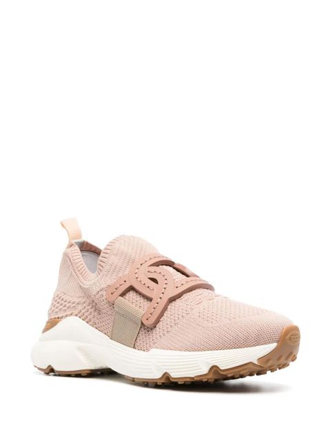 Tod's chain-embellished woven sneakers - Pink - zdjęcie produktu nr 2