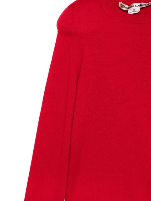 Comme Des Garçons long sleeve sweater - Red