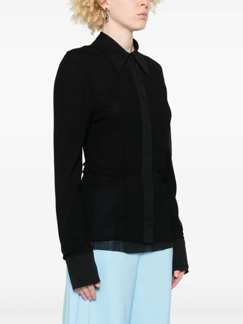 Jil Sander crepe shirt - Black