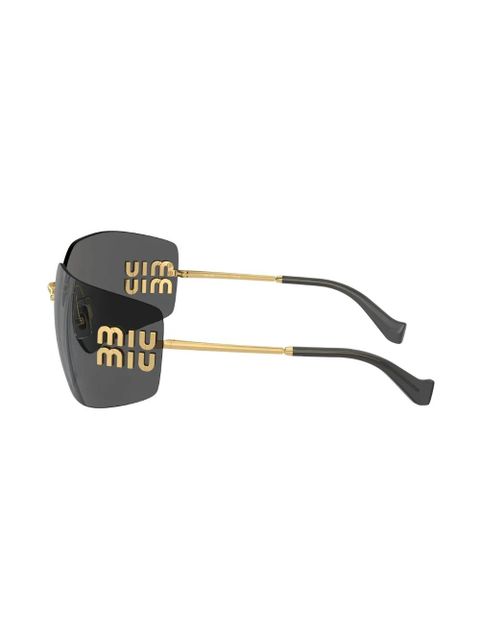 Miu Miu Eyewear Runway frameless sunglasses - Gold