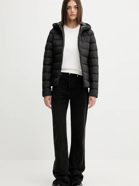 Tommy Jeans kurtka puchowa kolor czarny zimowa DW0DW21617