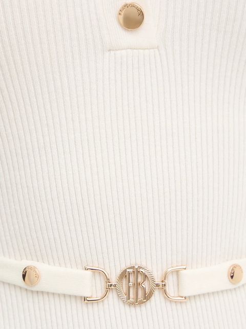 Fracomina body damskie kolor beżowy FR25WT5001K43301