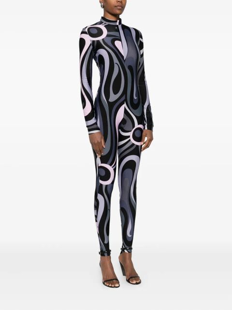 PUCCI high neck abstract-print jumpsuit - Black
