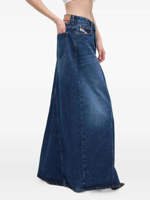Diesel panelled maxi skirt - Blue