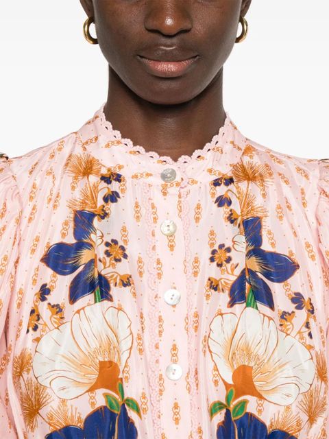 FARM Rio Dream Garden mini dress - Pink