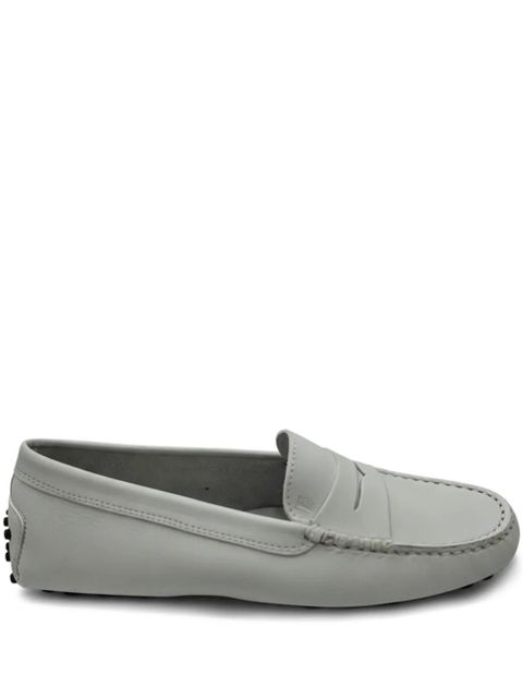 Tod's Gommino Bubble in suede loafers - White - zdjęcie produktu nr 1