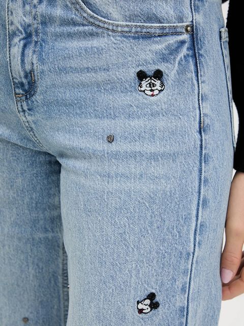 Desigual jeansy MINIMI damskie high waist 25WWDD17 - zdjęcie produktu nr 2