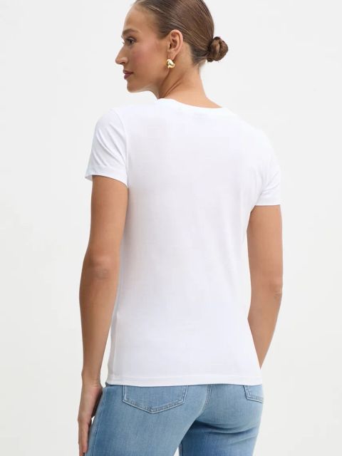 BOSS Orange t-shirt bawełniany damski kolor biały 50538826