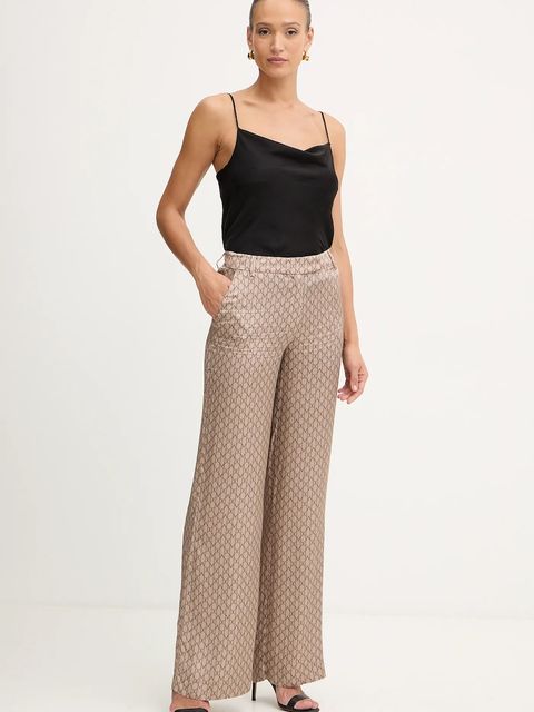 Marciano by Guess spodnie LOREDANA damskie kolor brązowy proste medium waist 5YGB24 7298A - zdjęcie produktu nr 2