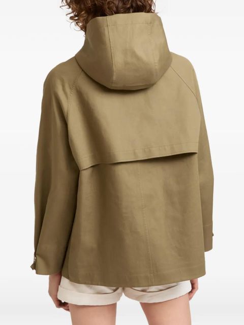 Yves Salomon hooded two-tone jacket - Neutrals