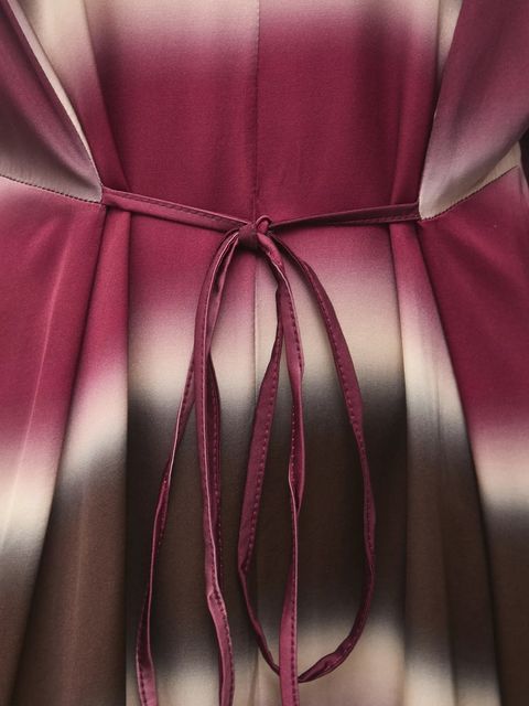 Answear.LAB sukienka kolor bordowy midi prosta