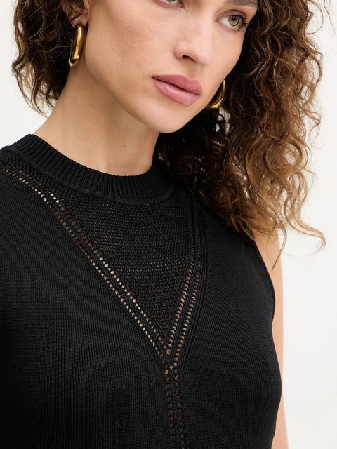 Marciano by Guess sukienka COURTNEY kolor czarny midi dopasowana 5YGK18 5876Z