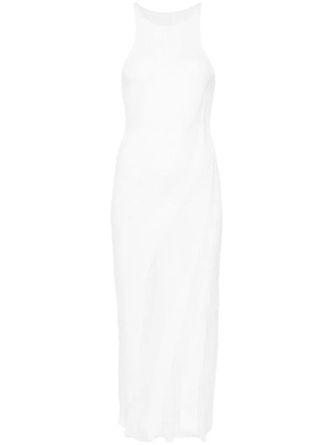 Isa Boulder Walking sheer-panels maxi dress - White - zdjęcie produktu nr 1