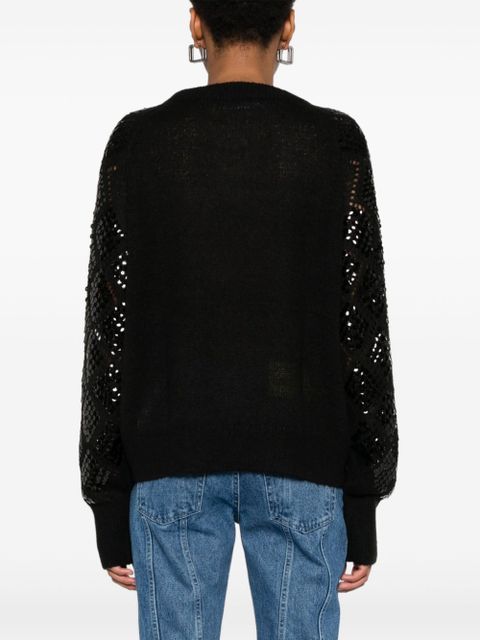 ROTATE BIRGER CHRISTENSEN sequined sweater - Black