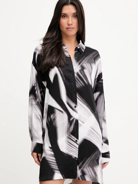 Dkny koszula nocna damska kolor czarny YI30070 - zdjęcie produktu nr 1