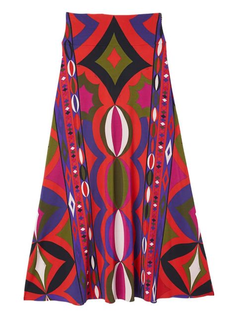 PUCCI Collane-print maxi skirt - Red - zdjęcie produktu nr 1