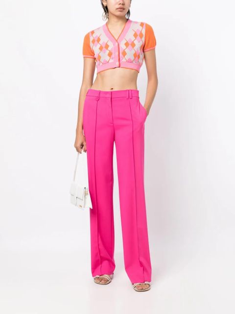 Jacquemus argyle-check-pattern cropped top - Orange - zdjęcie produktu nr 2