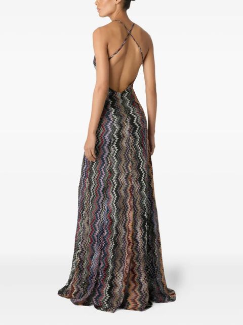 Missoni zigzag-pattern maxi dress - Blue - zdjęcie produktu nr 2