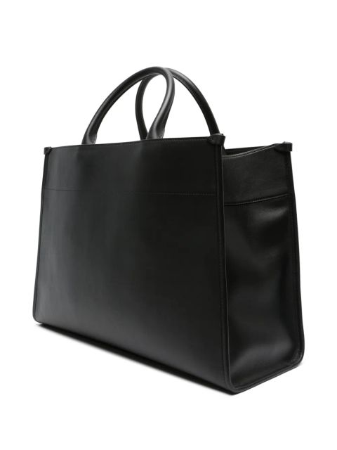 Lanvin logo-embossed leather tote bag - Black - zdjęcie produktu nr 2