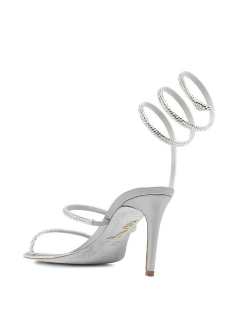 René Caovilla 100mm Cleo sandals - Silver