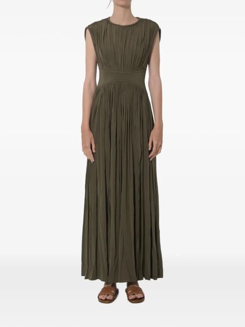 ZIMMERMANN Luna pleated maxi dress - Green - zdjęcie produktu nr 1