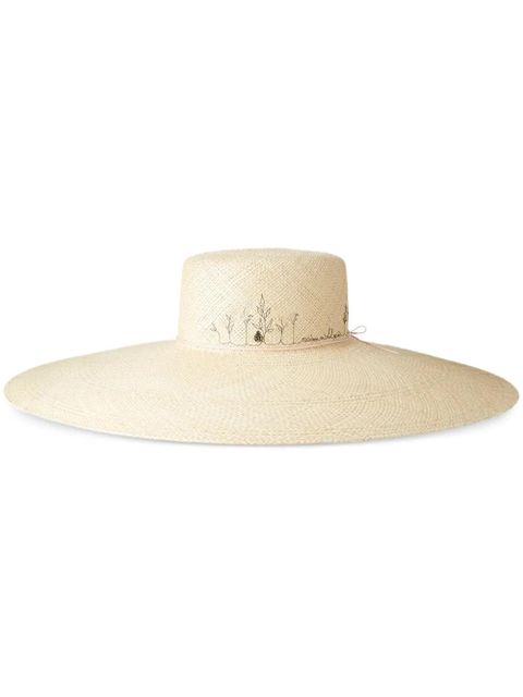 Maison Michel Josephine straw sun hat - Neutrals - zdjęcie produktu nr 1