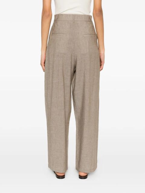 Eleh pleated trousers - Brown