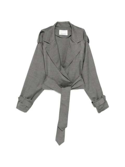 The Frankie Shop Simona belted jacket - Grey - zdjęcie produktu nr 1