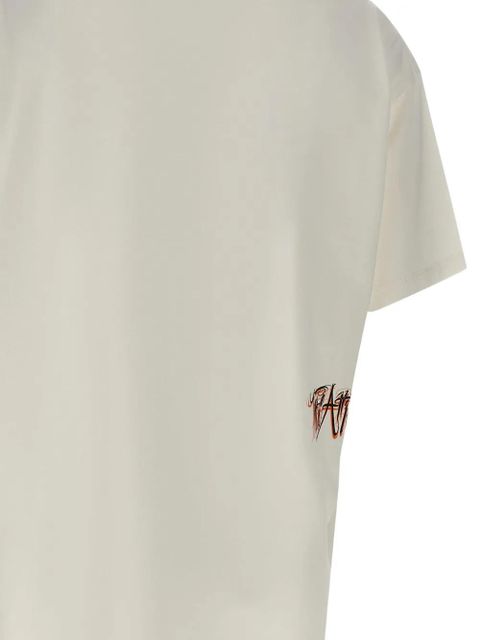 The Attico logo-print T-shirt - Neutrals