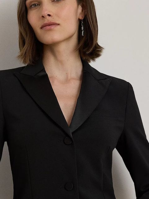 Lauren Ralph Lauren sukienka kolor czarny mini dopasowana 200979960