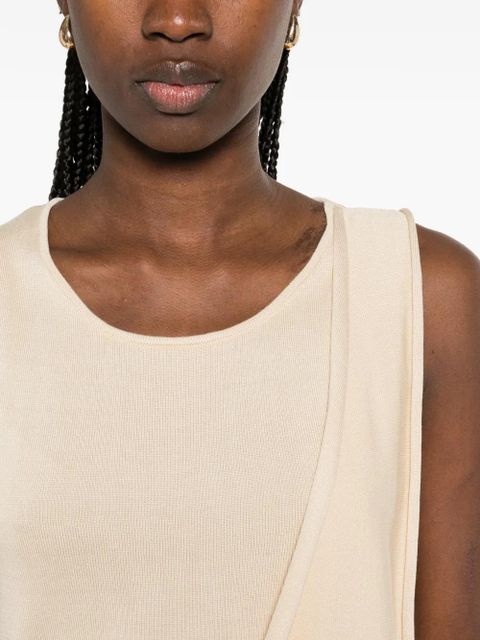 Aya Muse Taylx draped top - Neutrals