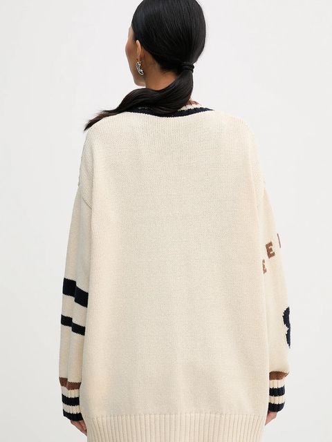 Weekend Max Mara kardigan BLASONE damski kolor beżowy 2615341061600