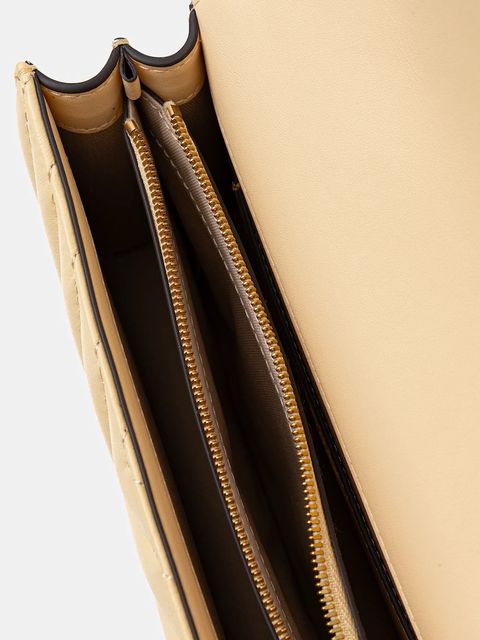 Pinko torebka skórzana kolor żółty 100074 A0GK