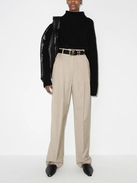 The Frankie Shop Gelso high-rise tailored trousers - Neutrals - zdjęcie produktu nr 2