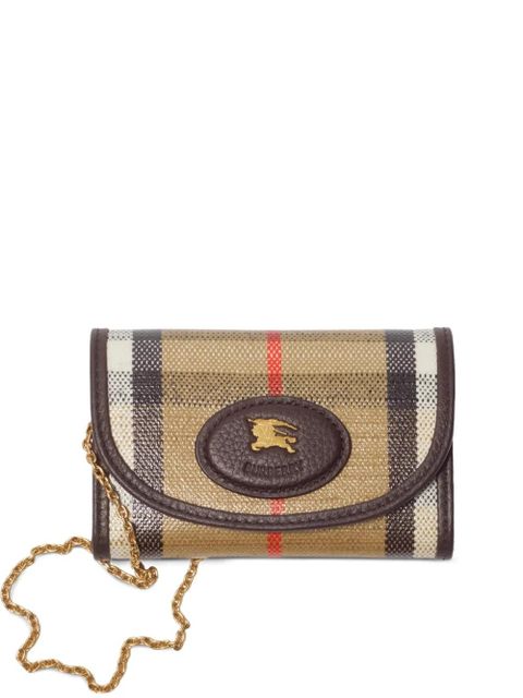 Burberry Highlands check chain crossbody bag - Neutrals - zdjęcie produktu nr 1