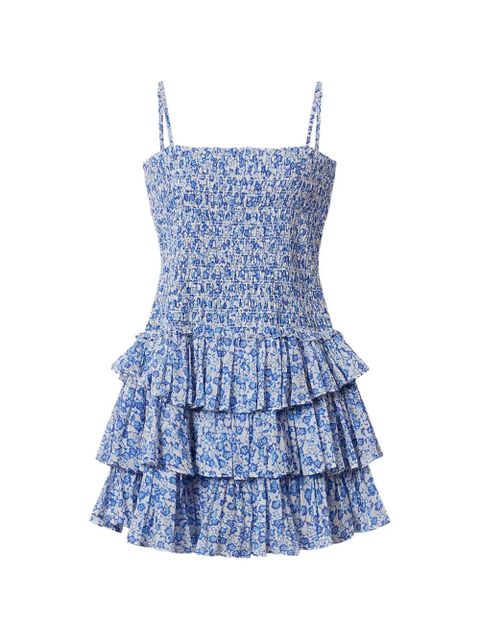 MARANT ÉTOILE Elodie ruffled floral-print dress - Blue - zdjęcie produktu nr 1