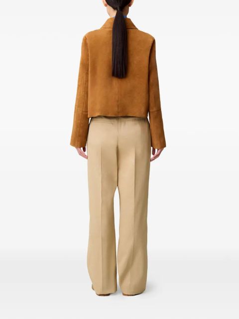 Claudie Pierlot buttoned leather jacket - Brown