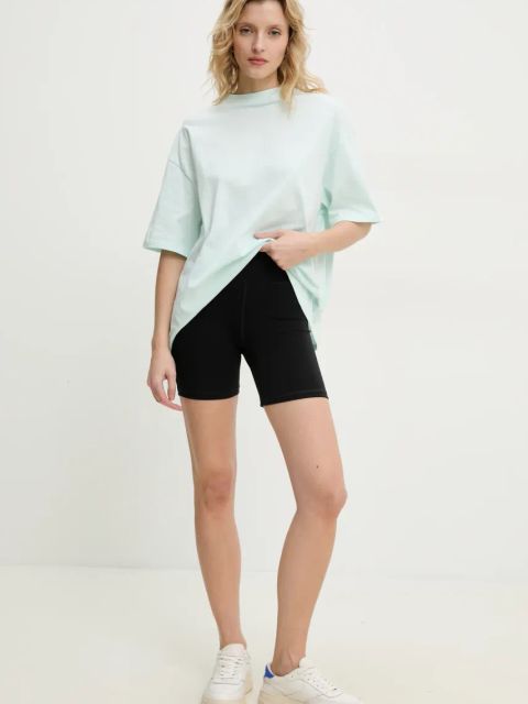 By Malene Birger szorty SIOLA damskie kolor czarny gładkie high waist 102371