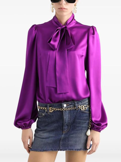 Dolce & Gabbana silk shirt - Purple - zdjęcie produktu nr 2