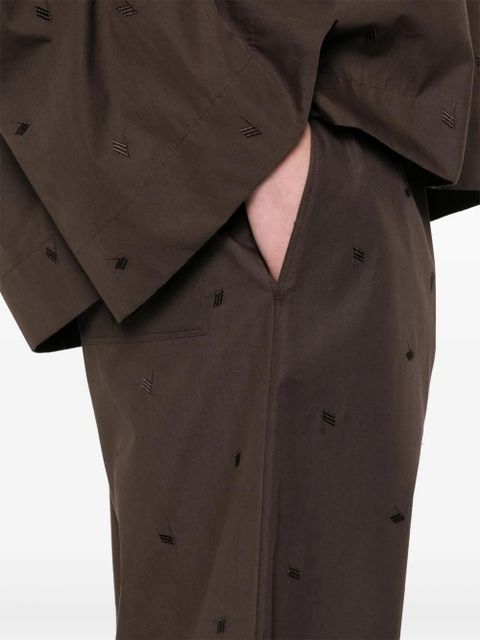 The Attico straight-leg trousers - Brown