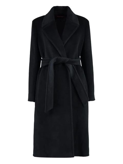 Max Mara belted wool coat - Black - zdjęcie produktu nr 1