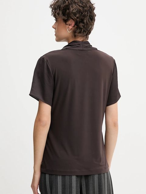 Joseph Ribkoff bluzka damska kolor brązowy gładka 253237F25