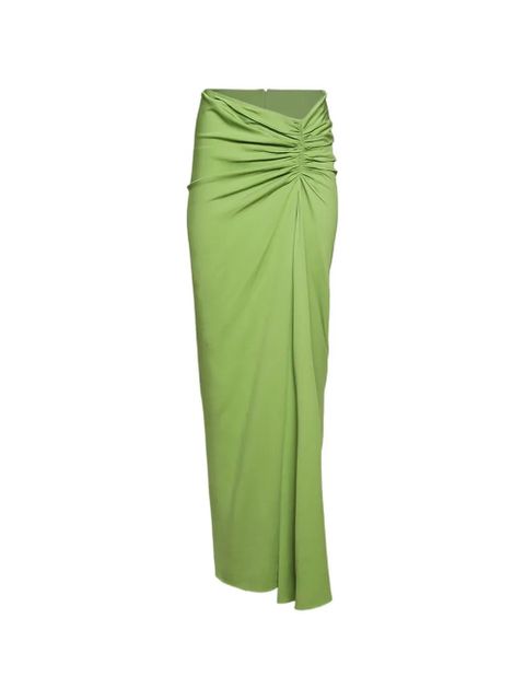 Christopher Esber ruched maxi skirt - Green - zdjęcie produktu nr 1