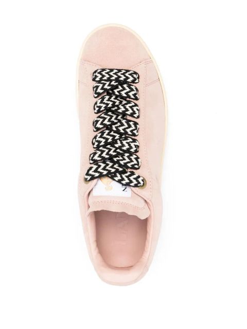 Lanvin Lite Curb suede sneakers - Pink