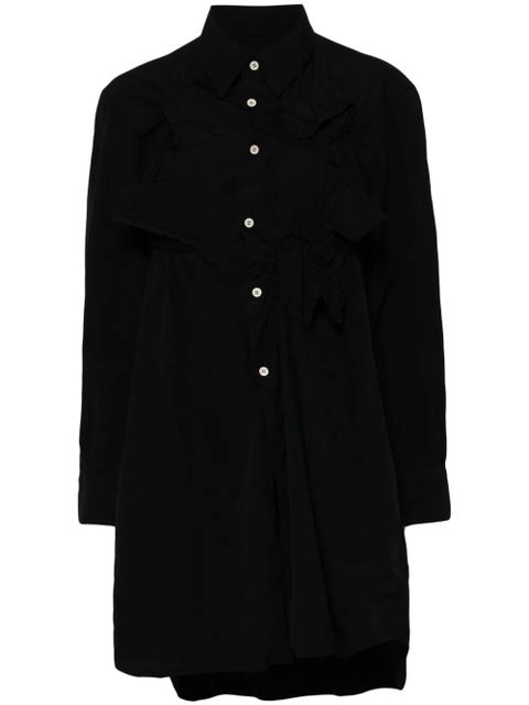Comme Des Garçons longline button-up shirt - Black - zdjęcie produktu nr 1