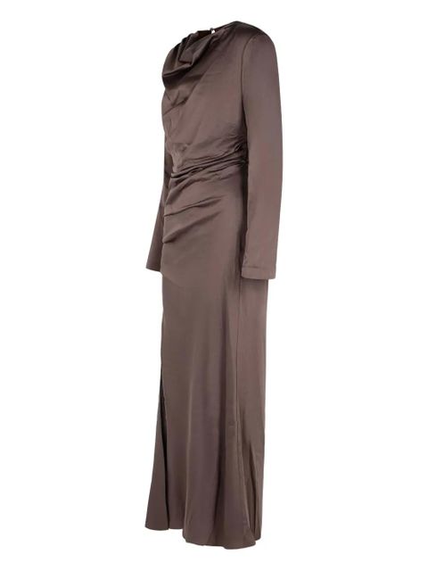 Simkhai cowl-neck draped dress - Brown